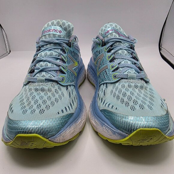 New Balance Fresh Foam 1080v8 Womens Running Shoes Size 10 Blue Mesh Comfort - Picture 2 of 13